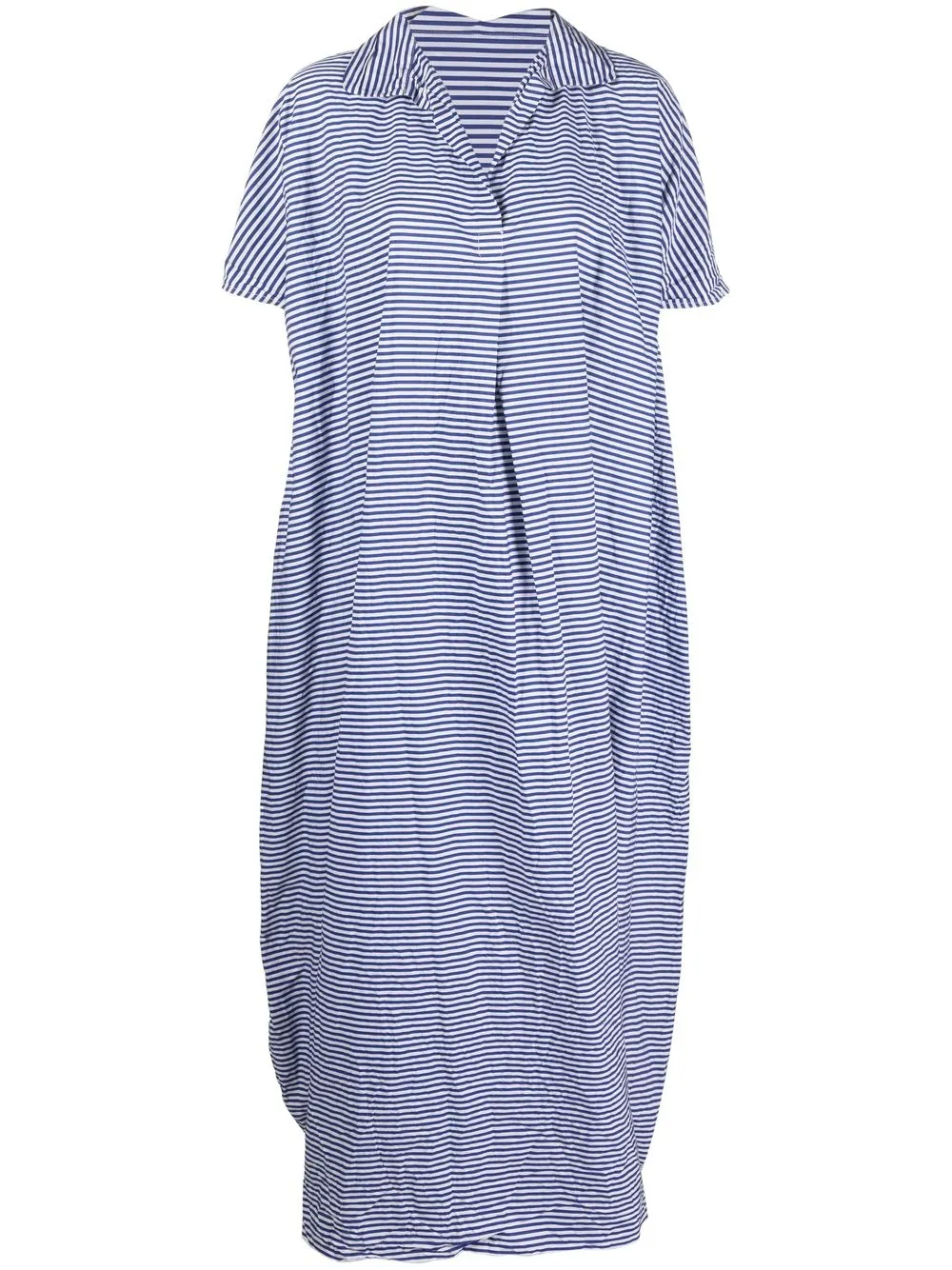 

Daniela Gregis striped maxi shirt dress - White