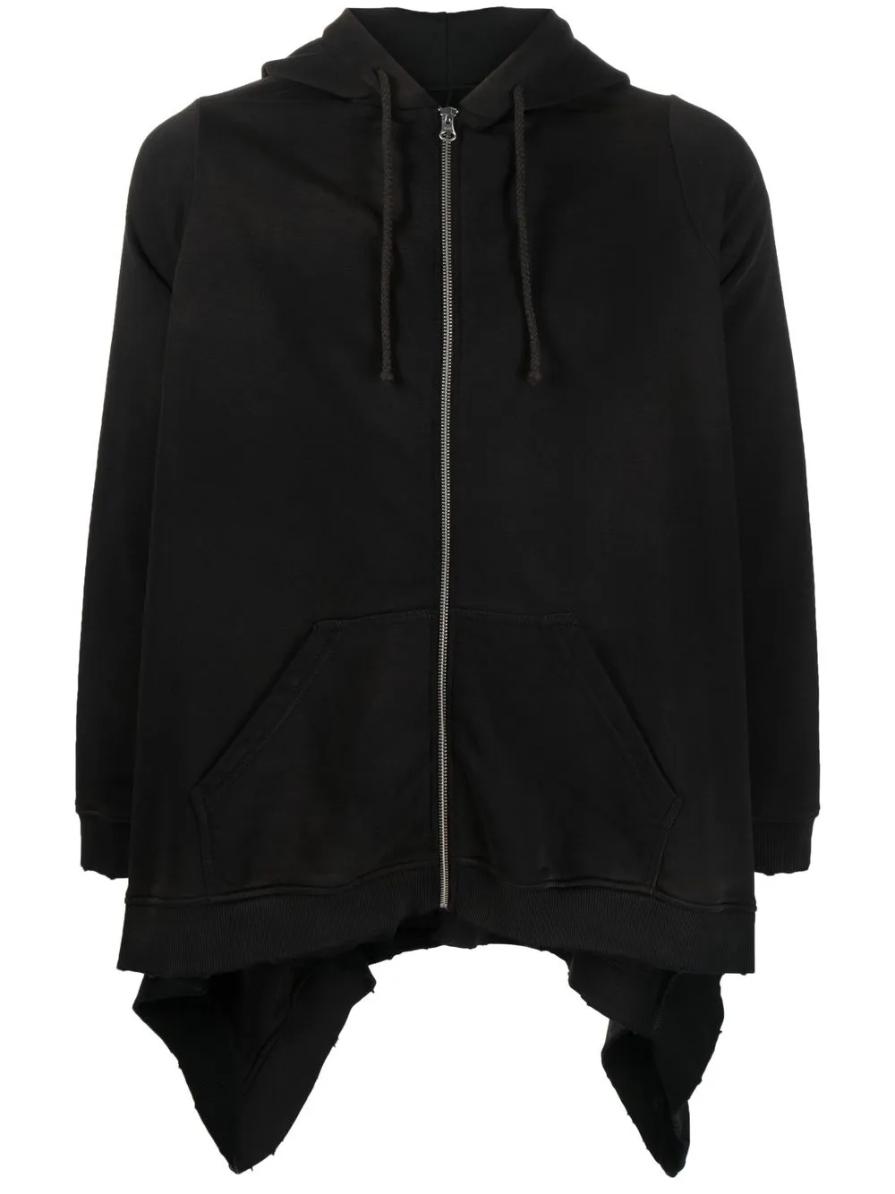 MM6 Maison Margiela zip-up Waterfall Hoodie - Farfetch