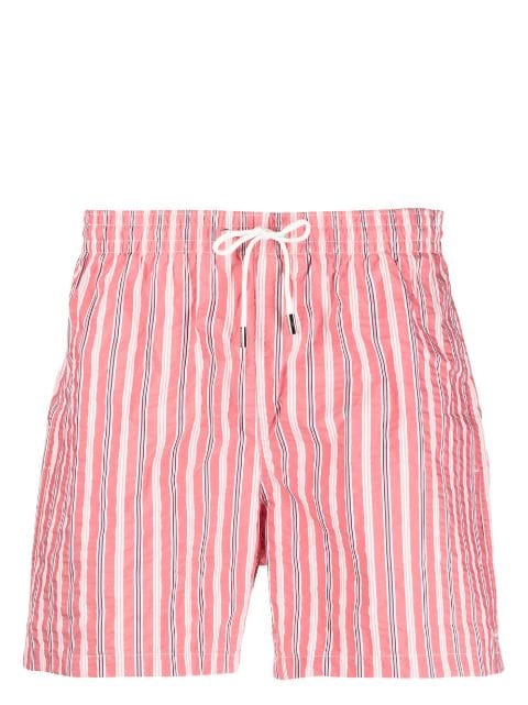 Canali stripe-print swim shorts 