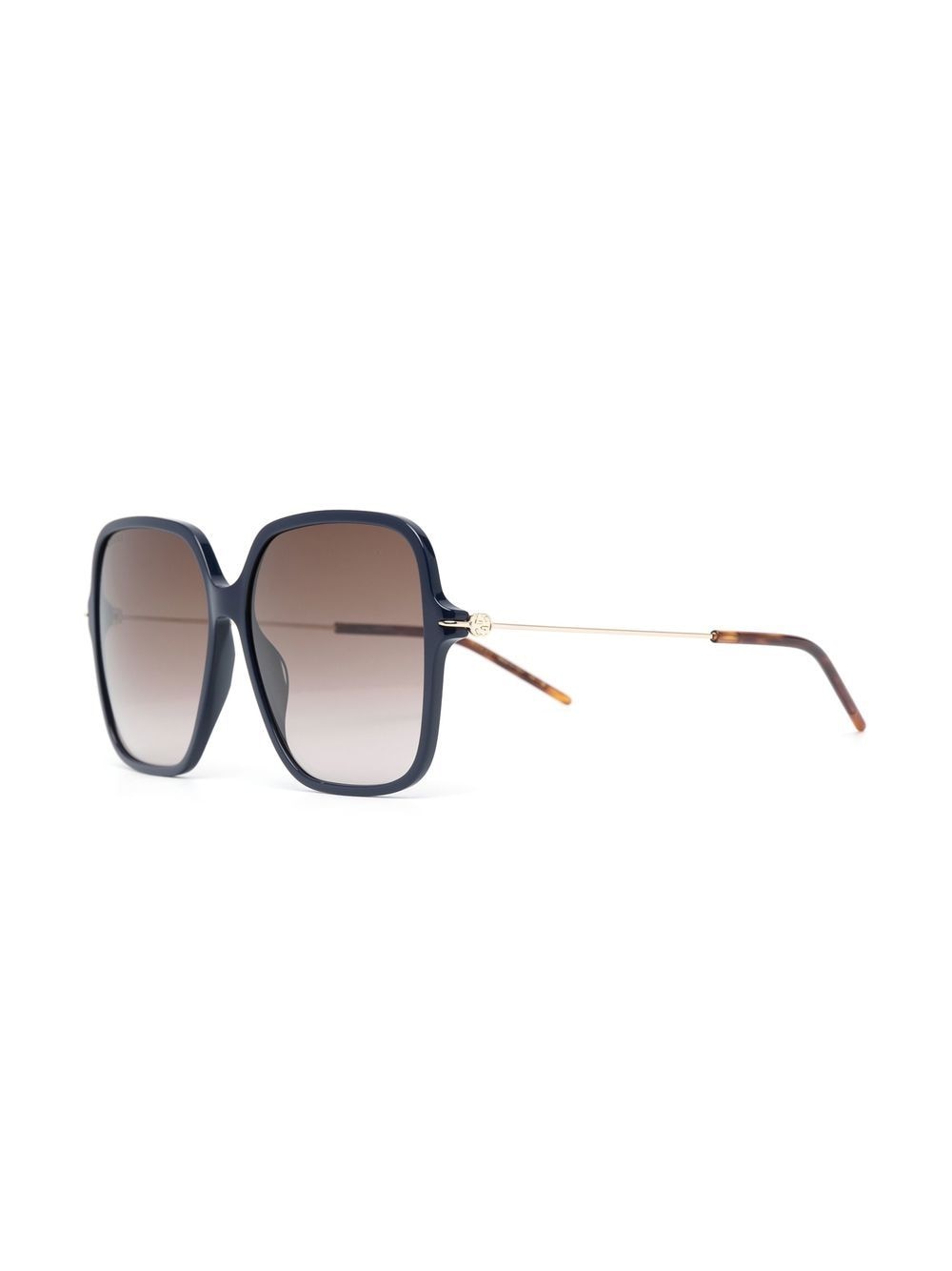 Gucci Eyewear Zonnebril met vierkant montuur - Blauw