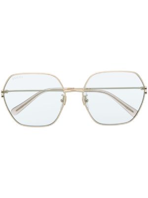 Gucci eyewear hexagonal frame hot sale glasses