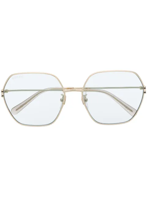 Gucci Eyewear geometric-frame hexagonal sunglasses