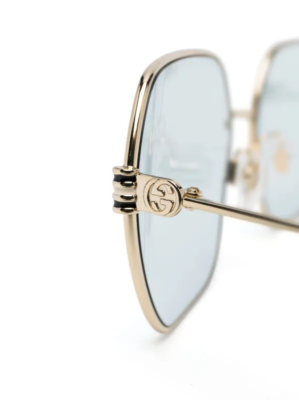 Gucci eyewear hexagonal frame glasses sale