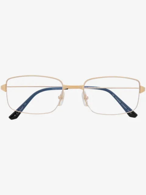 Cartier Eyewear briller med firkantet stel og klare glas
