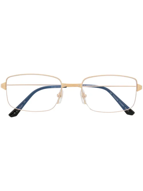 Lunettes de vue rectangulaire à monture transparente - Cartier Eyewear - Modalova