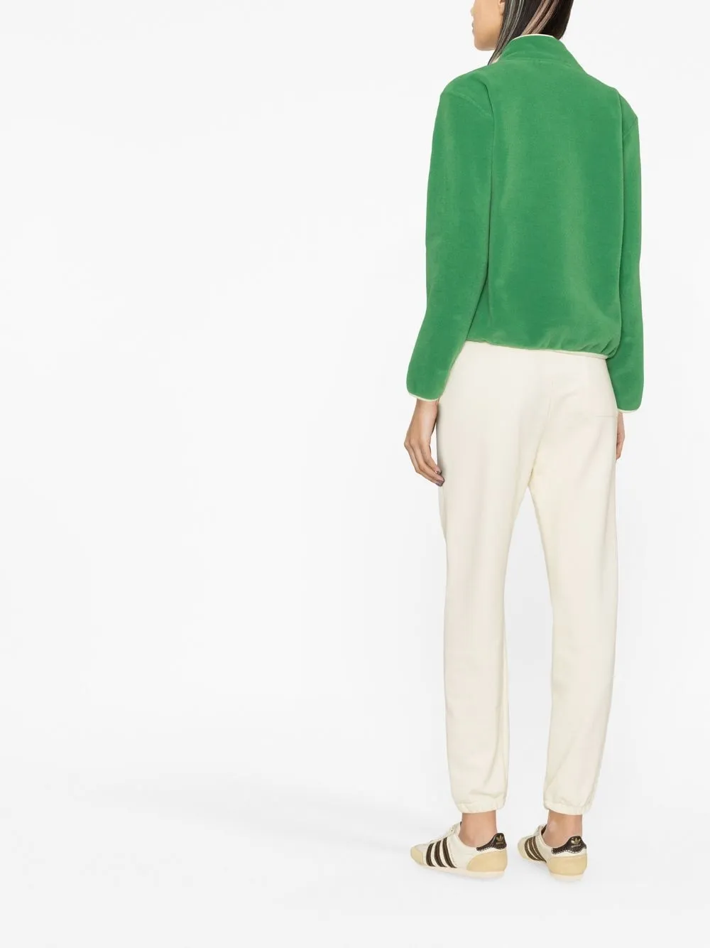 funnel neck long-sleeved jumper
