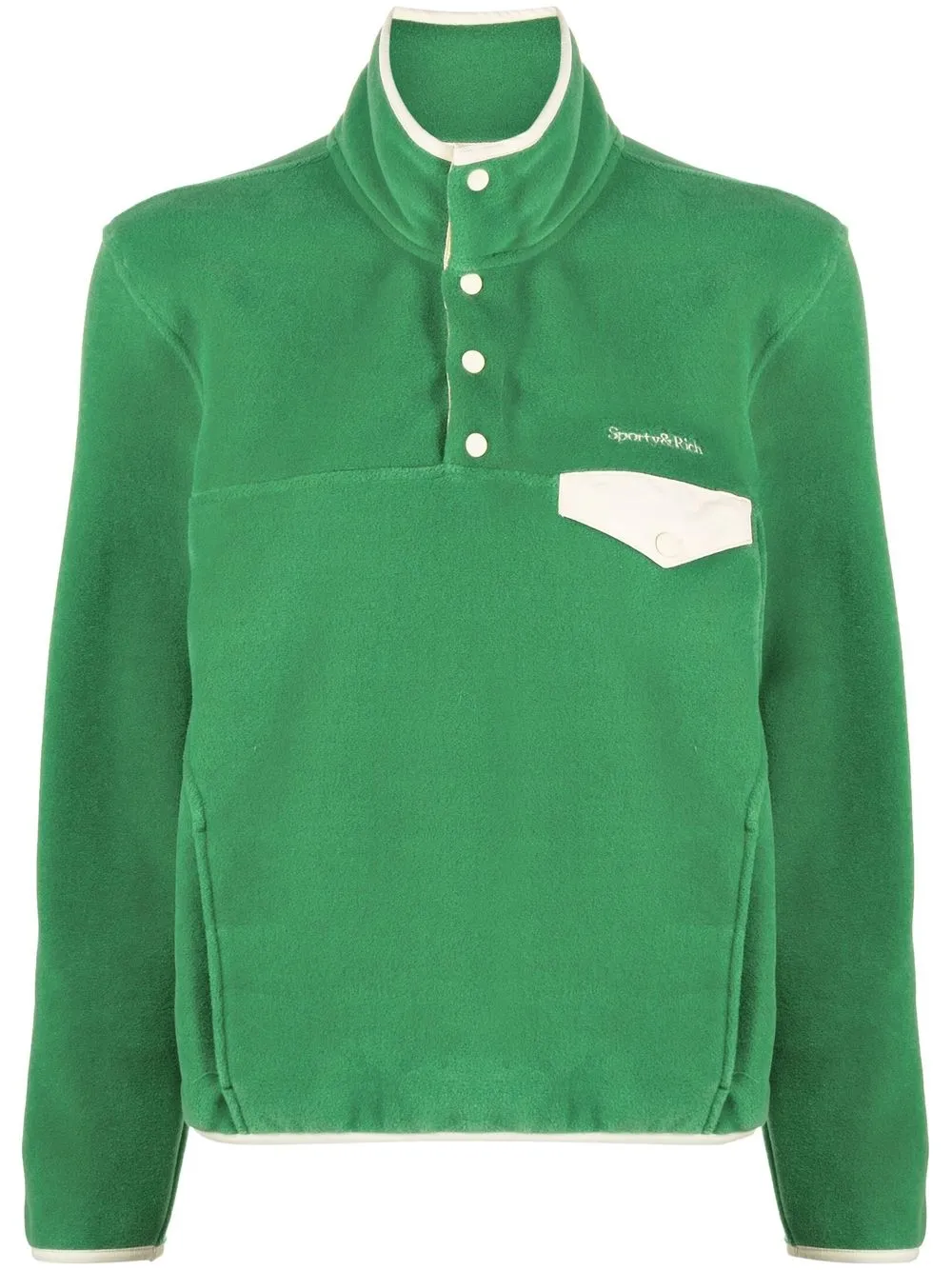 

Sporty & Rich funnel neck long-sleeved jumper - Green