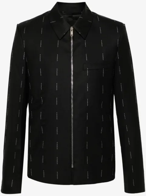 Givenchy chamarra con logo en jacquard