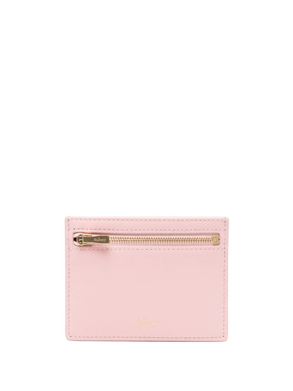 Mulberry Zipped Grained Leather Cardholder In Pink