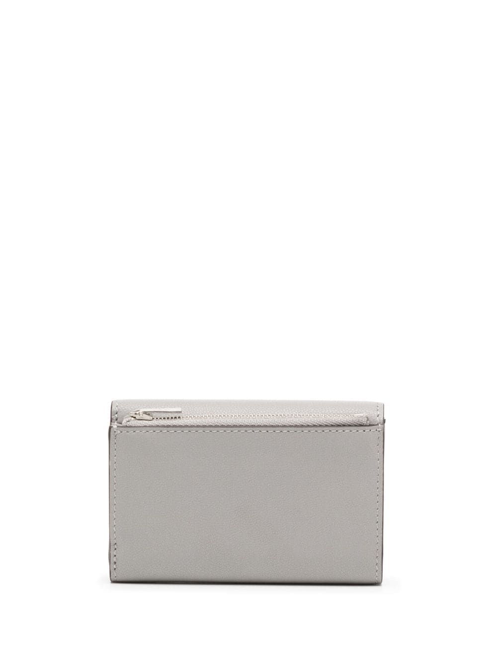 Shop Mulberry Darley Folding Leather Wallet In Grey