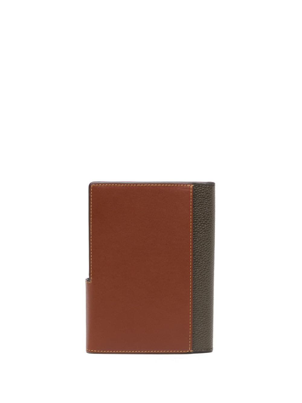 Shop Mulberry Heritage Travel Panelled Wallet In Braun