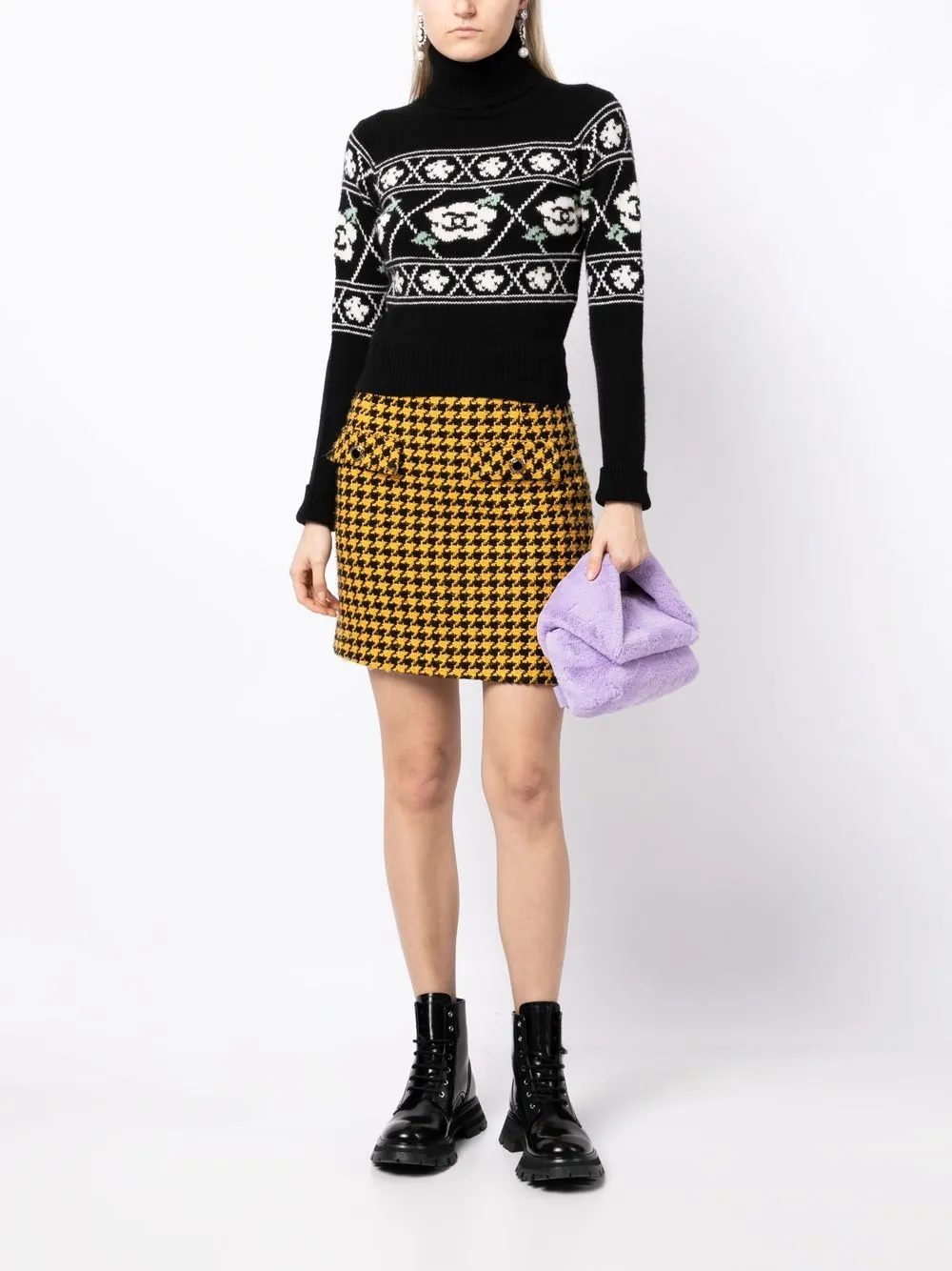 CHANEL Pre-Owned 1995 kasjmier trui - Zwart