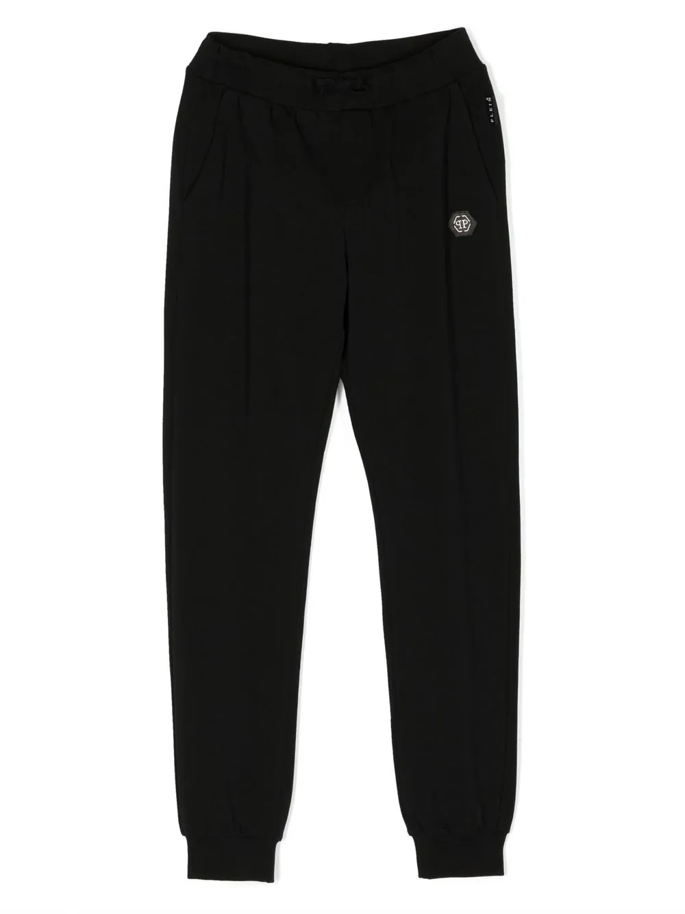 

Philipp Plein Junior logo-patch track pants - Black