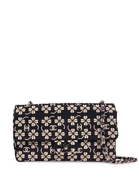 CHANEL Pre-Owned 2000 Clover-Print Classic Flap shoulder bag