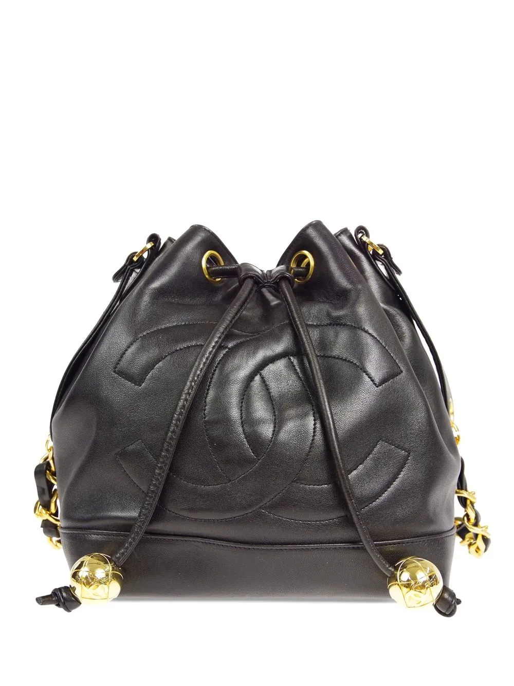 

CHANEL Pre-Owned 1995 CC leather shoulder bag - Black
