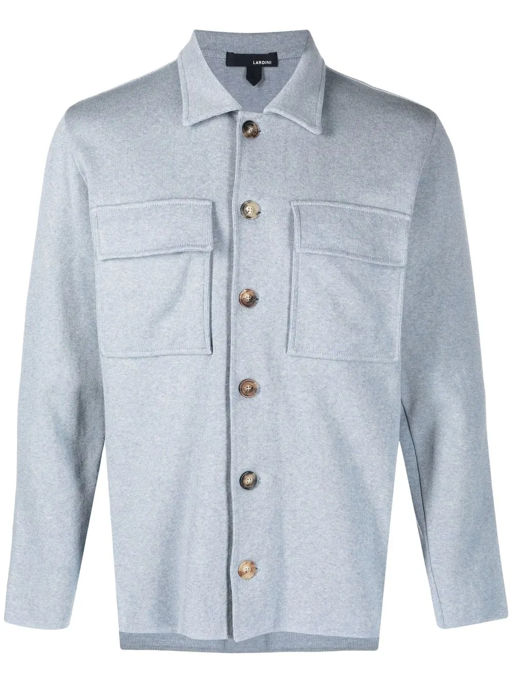 

Lardini button-down fastening shirt jacket - Blue