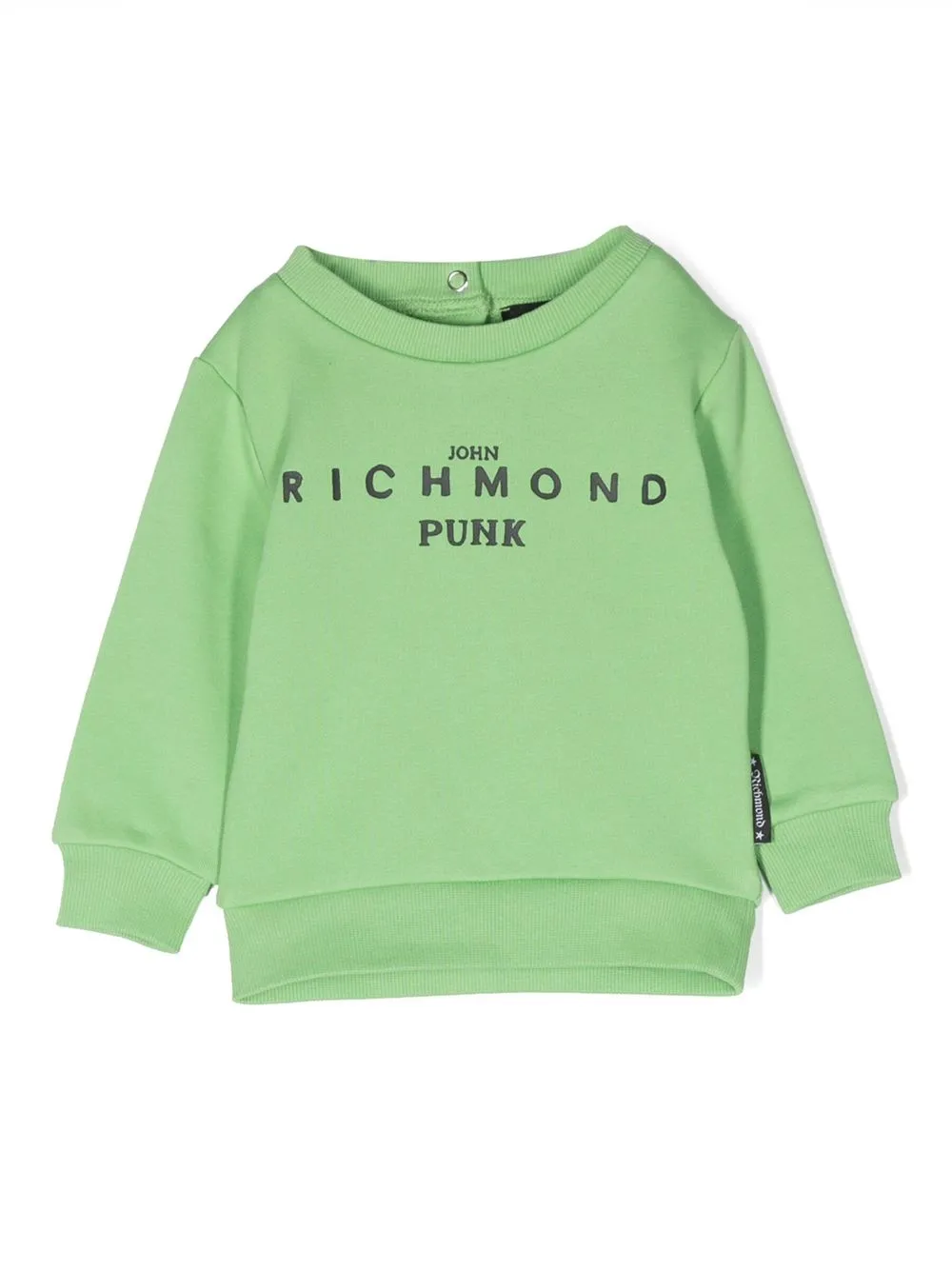 

John Richmond Junior logo-print detail sweatshirt - Green