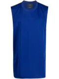 Y-3 logo-print tank top - Blue