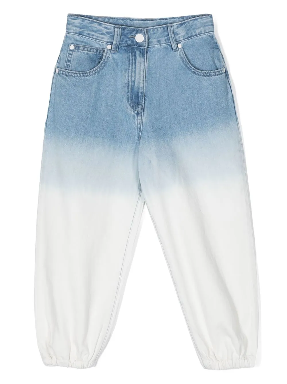 

Stella McCartney Kids jeans balloon con estampado tie-dye - Azul