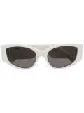 Balenciaga Eyewear logo-print tinted-lenses sunglasses - White