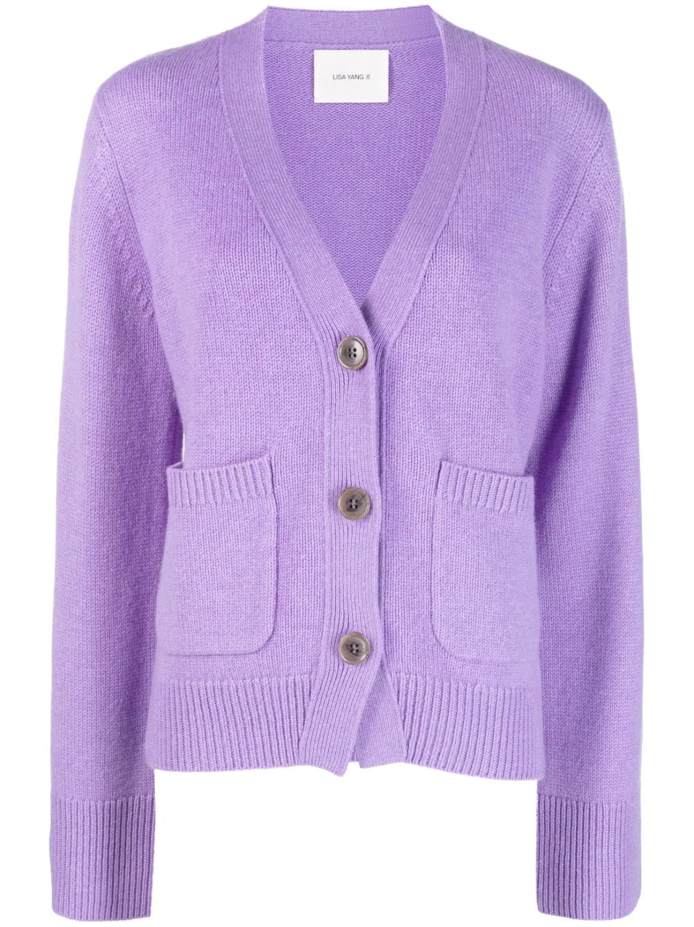 Lisa Yang Danni Cashmere Cardigan In Violett