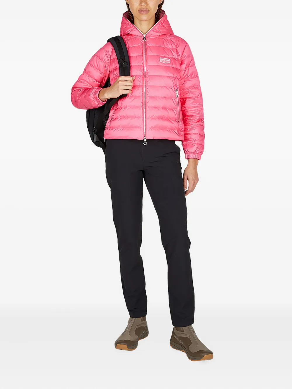Duvetica hooded puffer jacket Roze