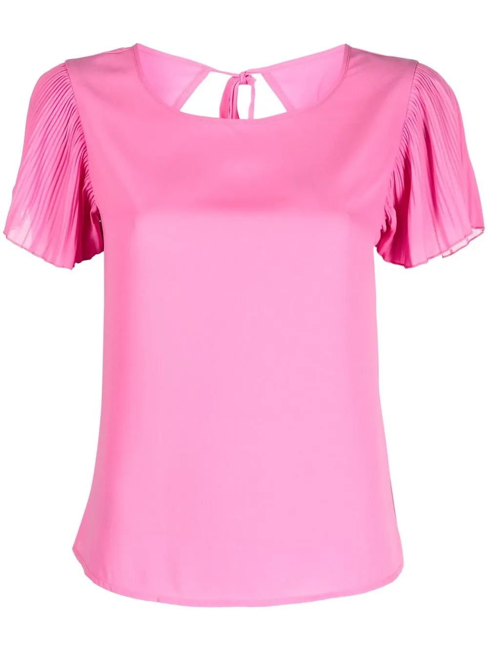 

LIU JO plissé-detail short-sleeved blouse - Pink