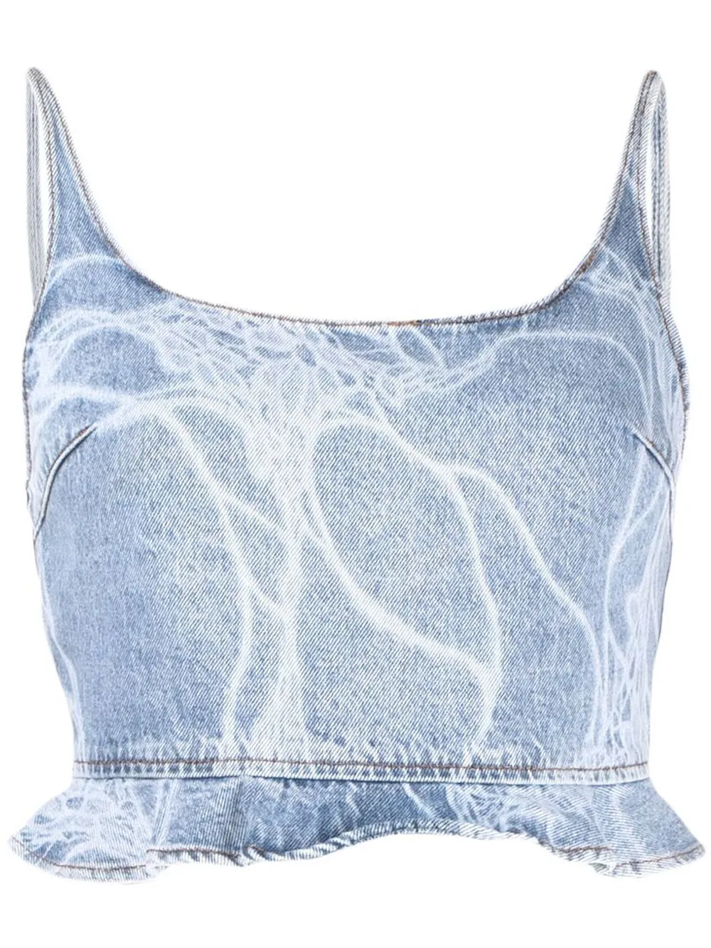 

Louis Shengtao Chen denim tank top - Blue