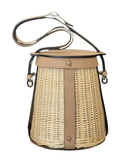 Hermès Pre-Owned Swift Wicker Sac Farming Picnic Bag, Chai