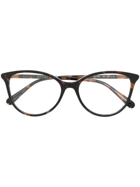 Gucci Eyewear tortoiseshell round-frame glasses