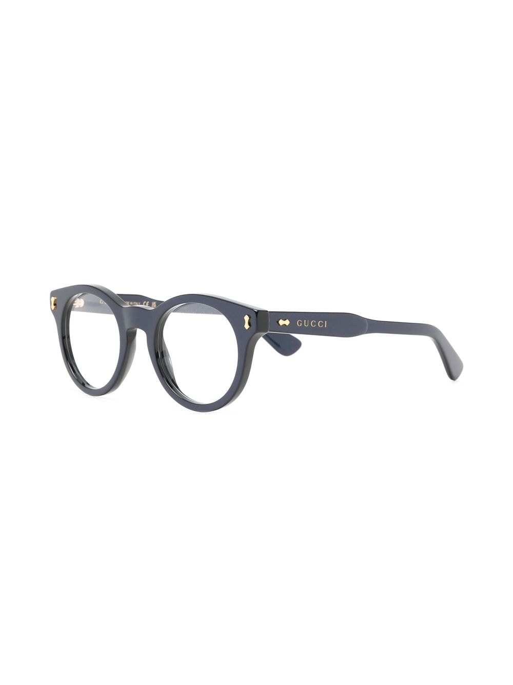 Gucci Eyewear Bril met rond montuur - Blauw