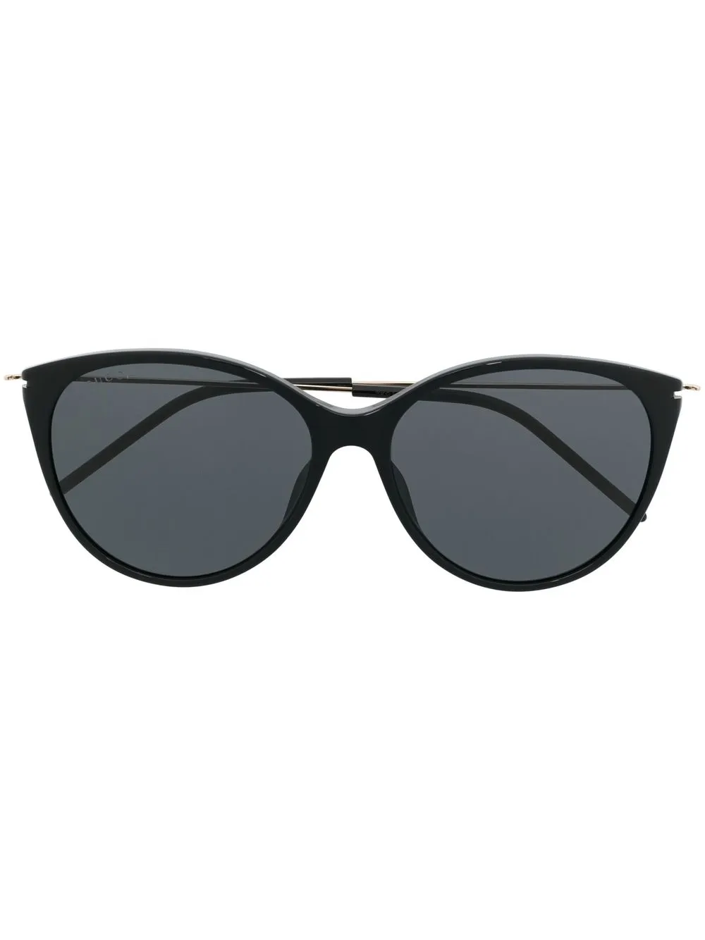 round-frame logo sunglasses