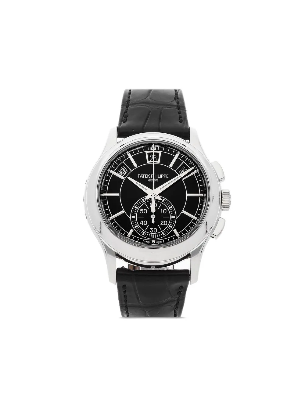 Pre-owned Patek Philippe 2019  Complications Annual Calendar Chronograph 42mm In Black