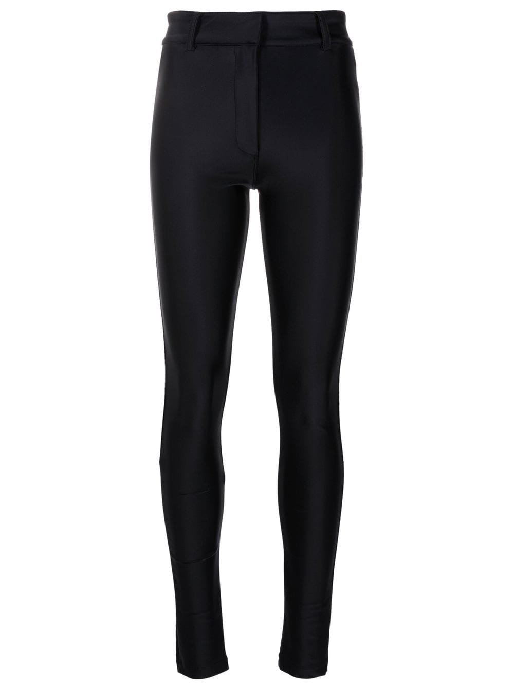 Andrea Bogosian Satin-finish Skinny Trousers In Black