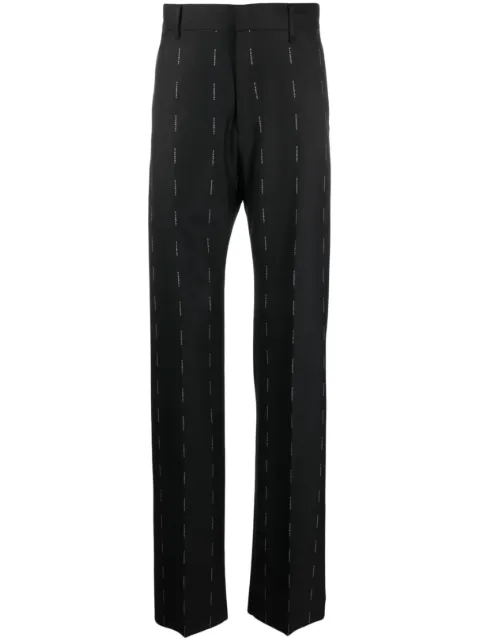 Givenchy pantalones rectos con logo estampado