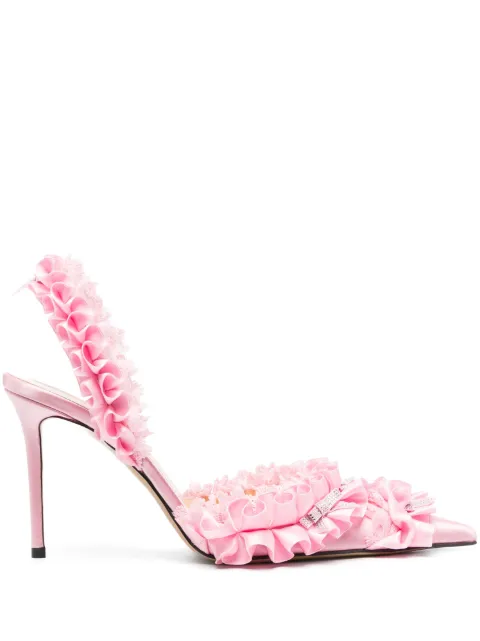 MACH & MACH Beauty Of Antoinette 100mm satin pumps