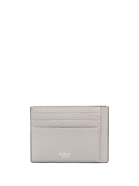 Mulberry grained-texture leather card holder