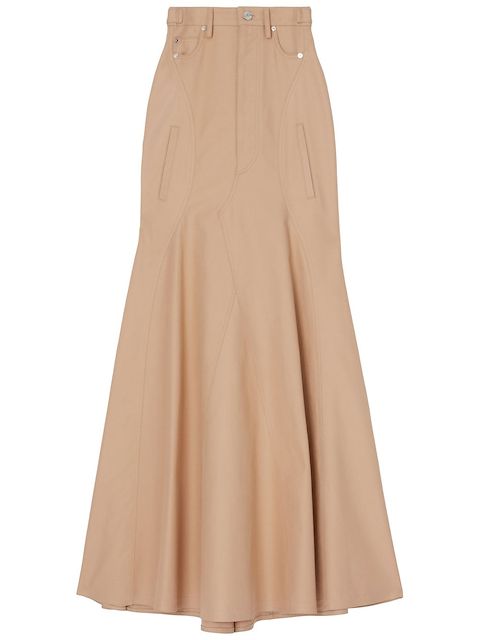 Burberry Gabardine cotton full skirt