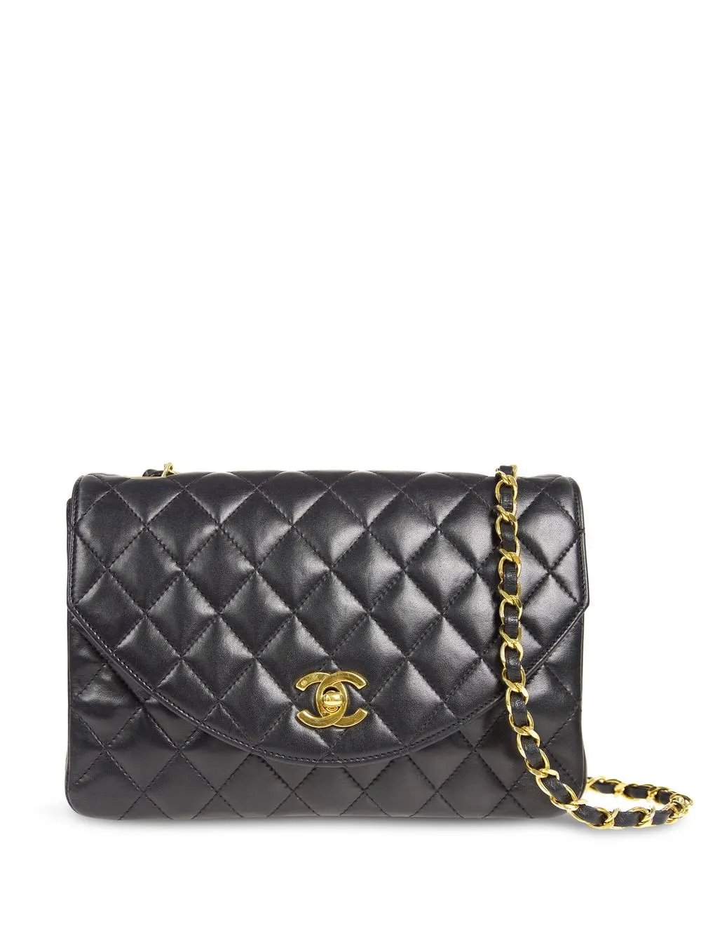 

CHANEL Pre-Owned 1990 diamond quilted shoulder bag - Black