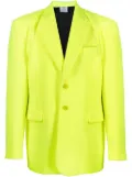 VETEMENTS single-breasted oversized blazer - Yellow