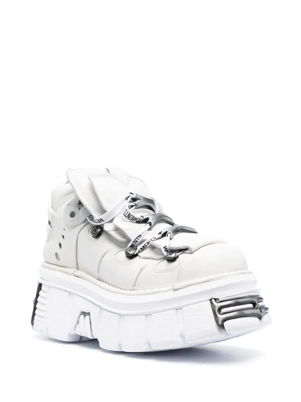 Vetements White New Rock Edition Platform Sneakers ModeSens
