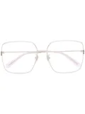 Gucci Eyewear oversize-frame glasses - Silver
