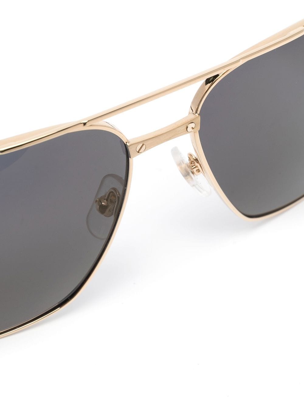 Shop Cartier Pilot-frame Sunglasses In Gold