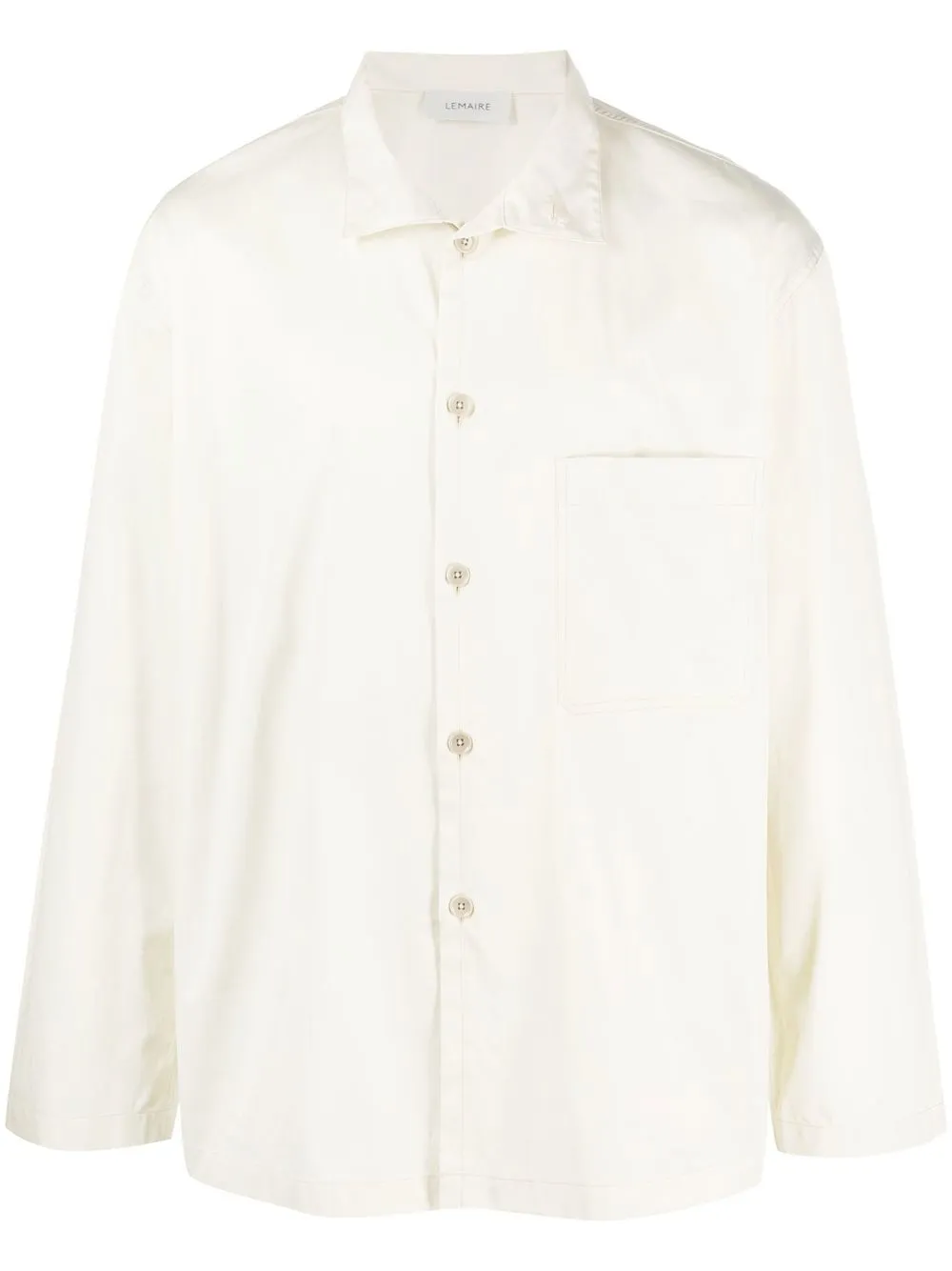 

Lemaire pointed collar overshirt - White