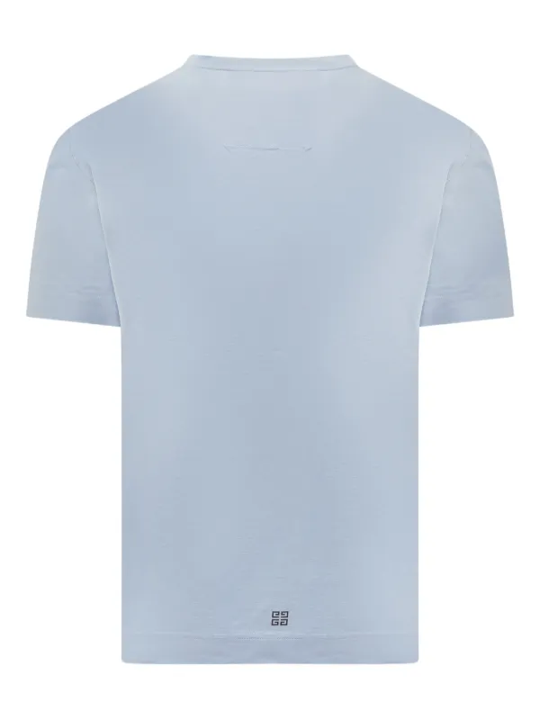 Givenchy Eagle logo-print Cotton T-shirt | Blue | FARFETCH