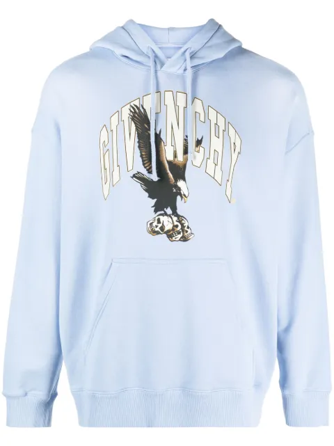 Givenchy slim-fit eagle-graphic cotton hoodie