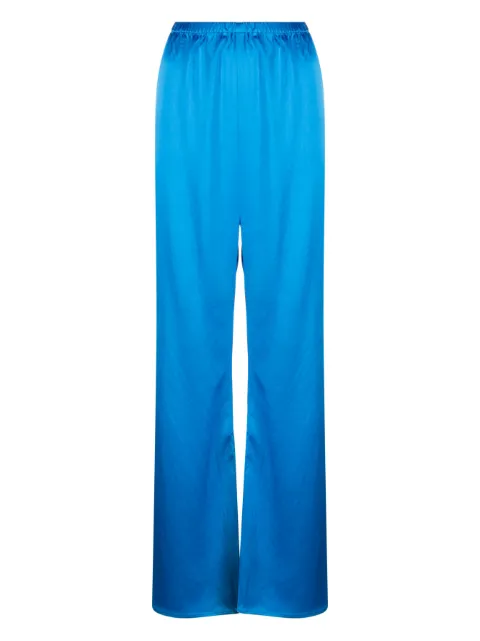 Maison Essentiele pantalon de pyjama en satin à coupe ample 