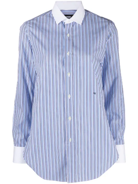 HommeGirls striped cotton shirt