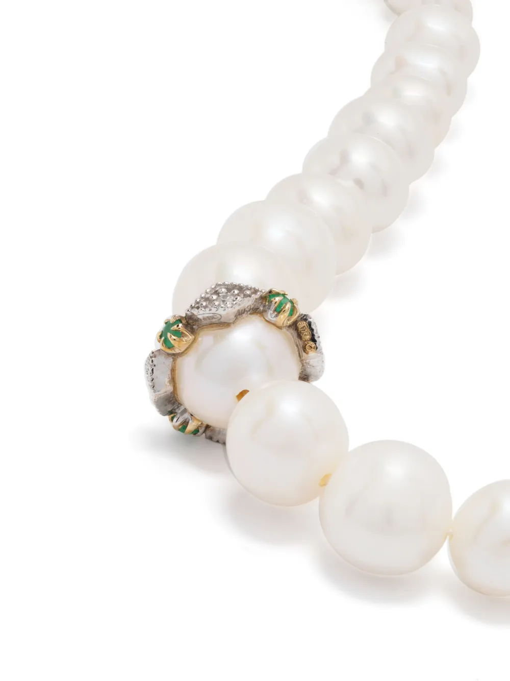 Pascale Monvoisin Bracciale Chelsea N°2 in oro giallo 9kt con perle e diamanti | Bracciali | Image 3