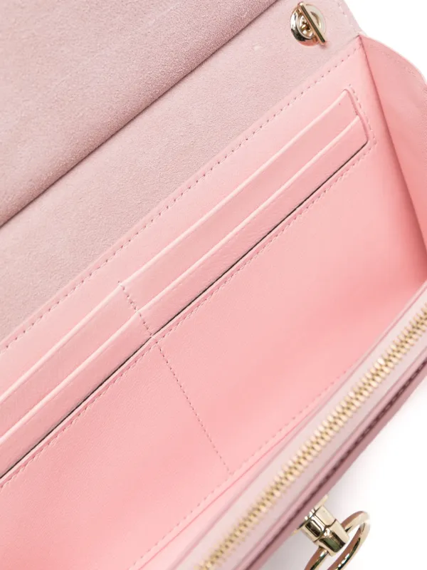 Mulberry Amberley logo debossed Clutch Bag Pink FARFETCH AE